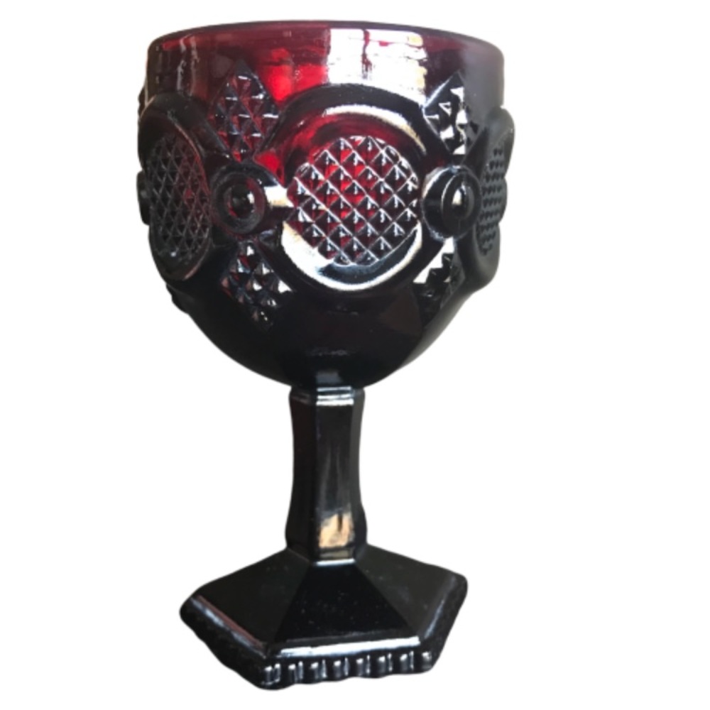 AVON RUBY RED VINTAGE GLASS